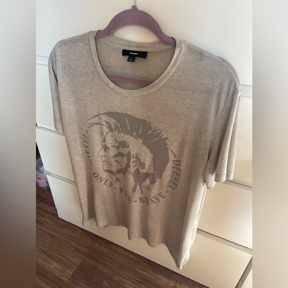Diesel Tops - NEW Diesel 100% viscose grey T-shirt